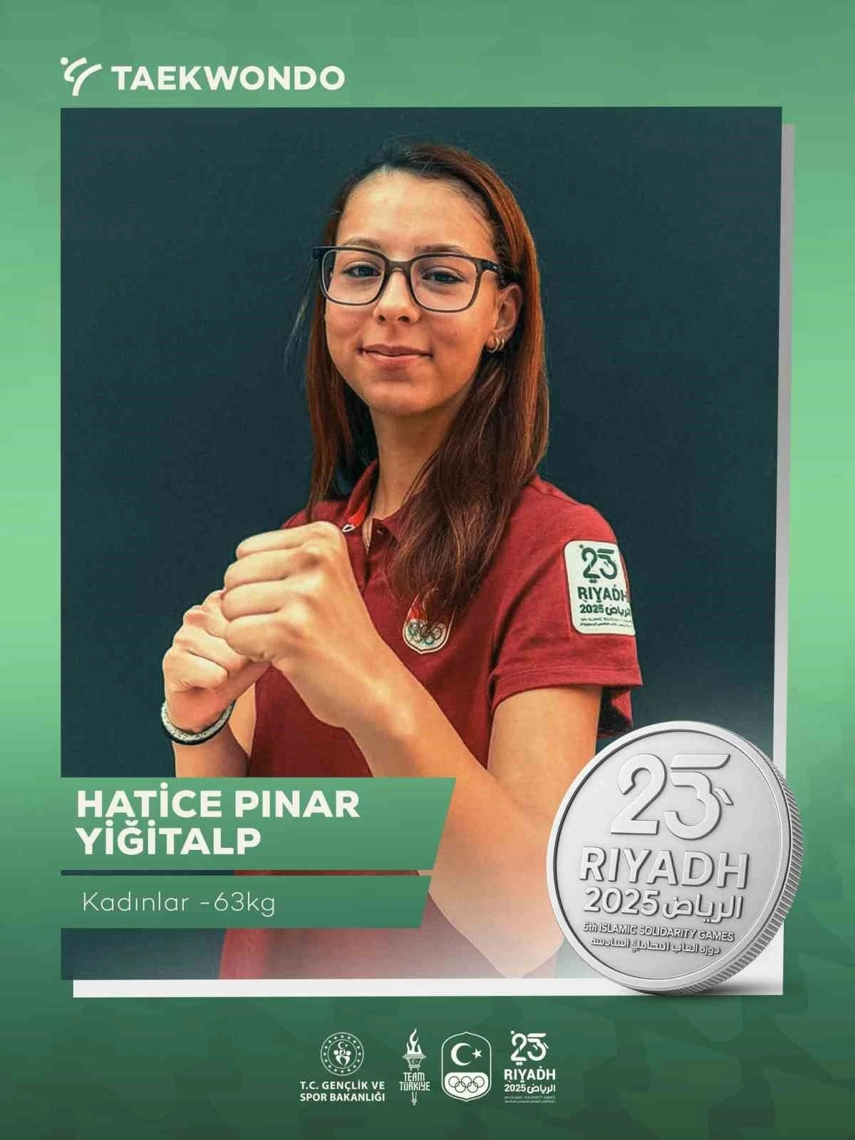 Hatice Pınar Yiğitalp’ten gümüş madalya
