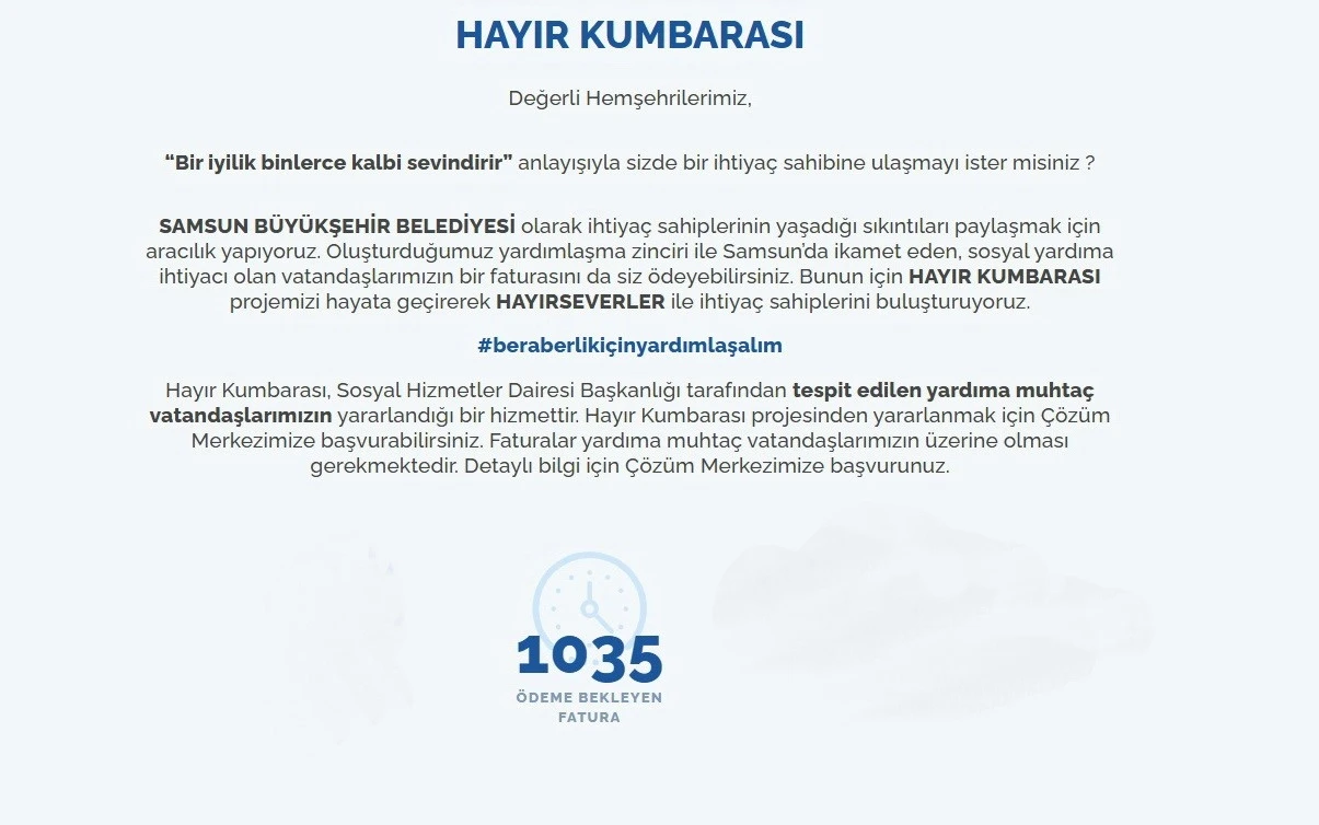 ‘Hayır Kumbarası’ projesi
