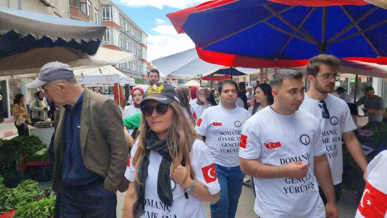 Hayme Ana’nın kabrinin bulunduğu köyden Domaniç’e Gençlik Yürüyüşü
