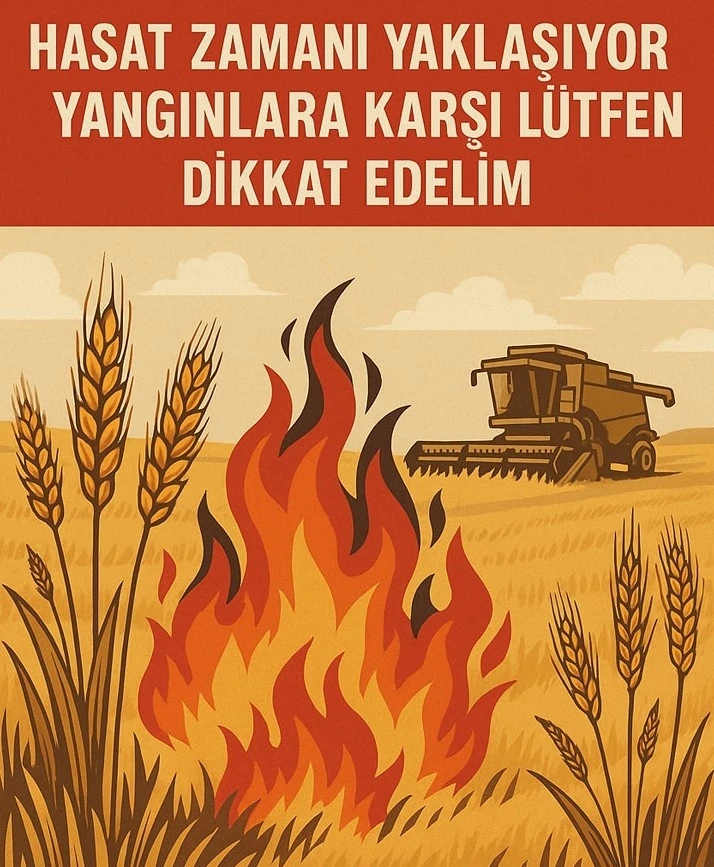 Hayrabolu İlçe Tarım ve Orman Müdürlüğü uyardı: &quot;Anız yakmayalım, sigara izmariti atmayalım, tedbiri elden bırakmayalım&quot;
