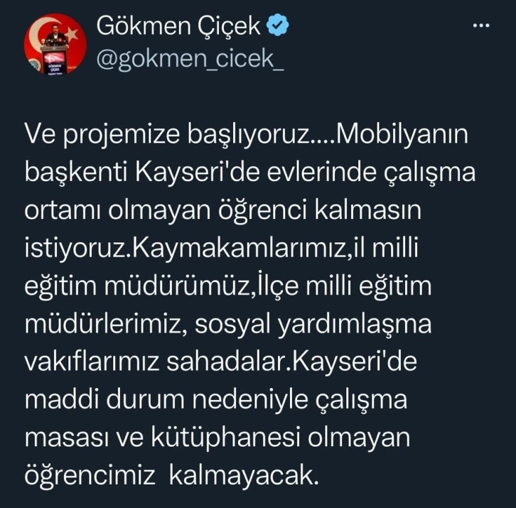 Her eve ders &ccedil;alışma masası geliyor
