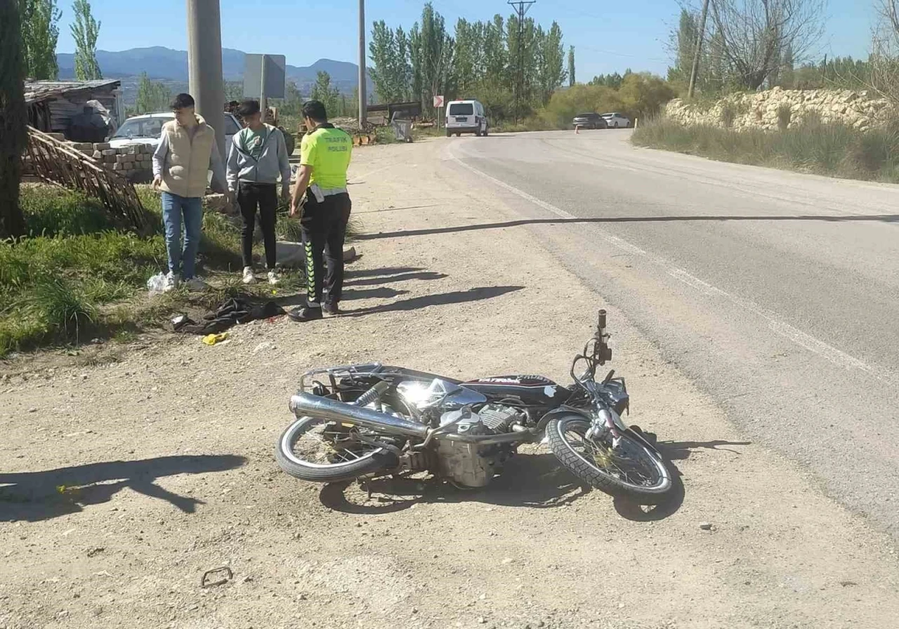 Hisarcık’ta motosiklet kazası: 1 yaralı
