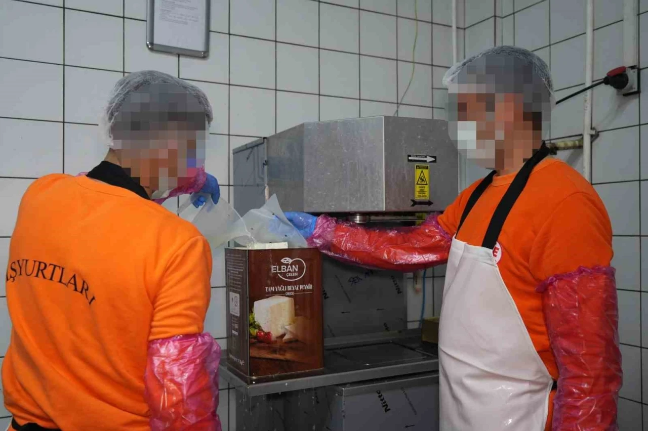 Hükümlüler hem meslek ediniyor hem üreterek ekonomiye katkı sağlıyor: Ayda 300 ton süt işleniyor
