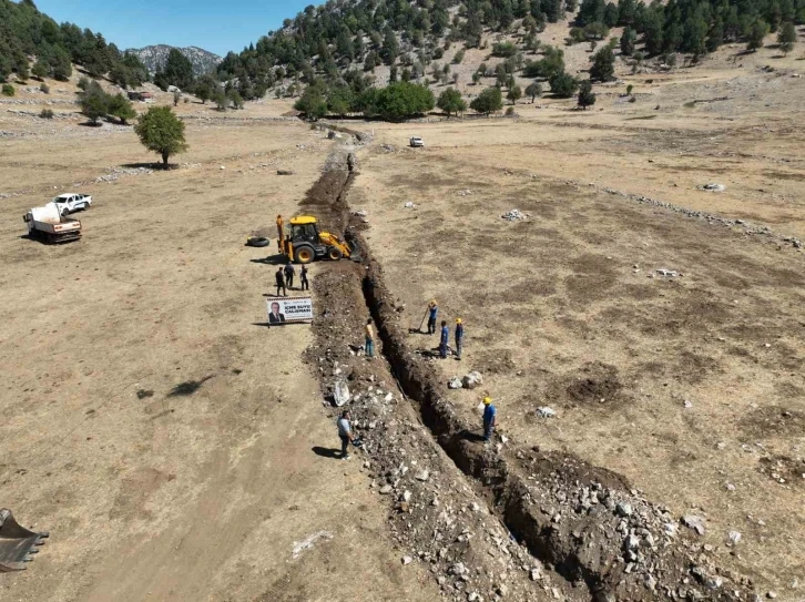 İbradı Ormana&rsquo;ya i&ccedil;me suyu imalatı
