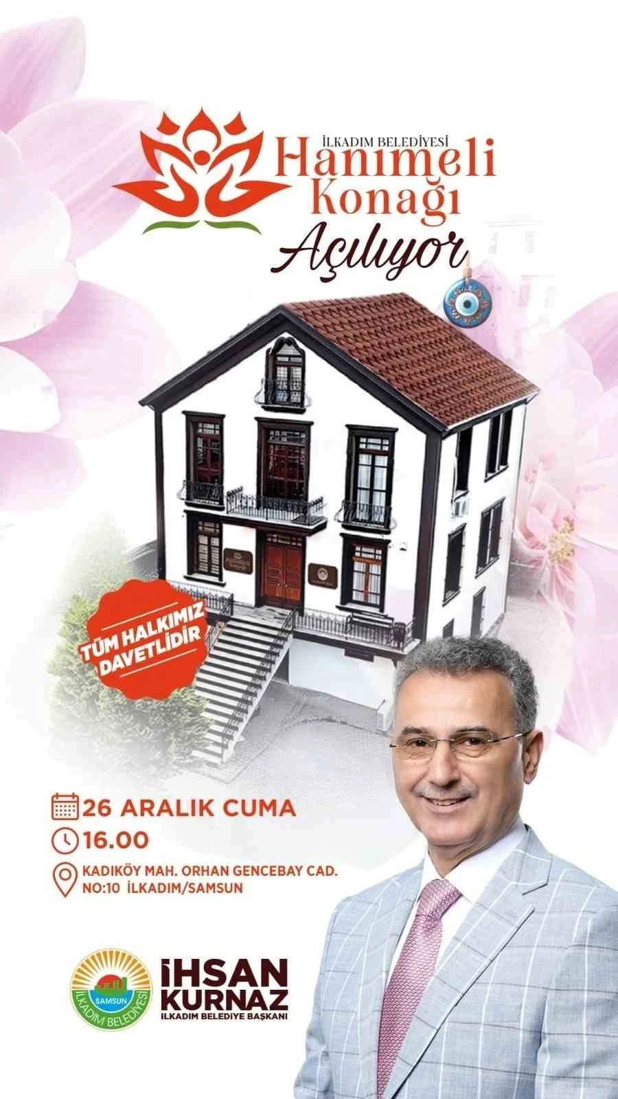 İlkadım&rsquo;da Hanımeli Konağı kapılarını a&ccedil;ıyor
