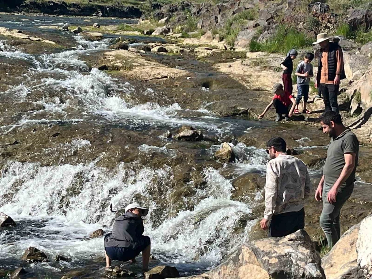 İnci kefalinin göçü yerli ve yabancı turistlerin ilgi odağı oldu
