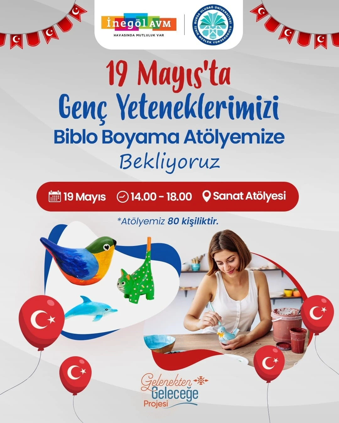 İnegöl AVM’de 19 Mayıs coşkusu
