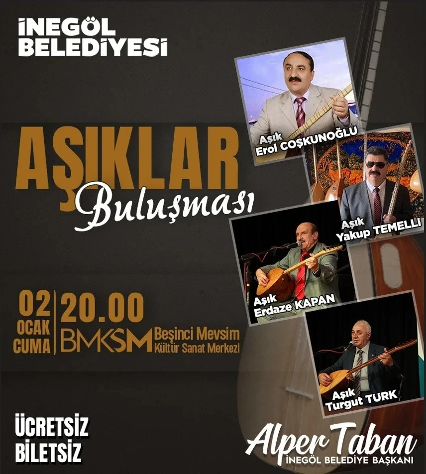 İneg&ouml;l&rsquo;de &lsquo;Aşık Buluşması&rsquo; başlıyor
