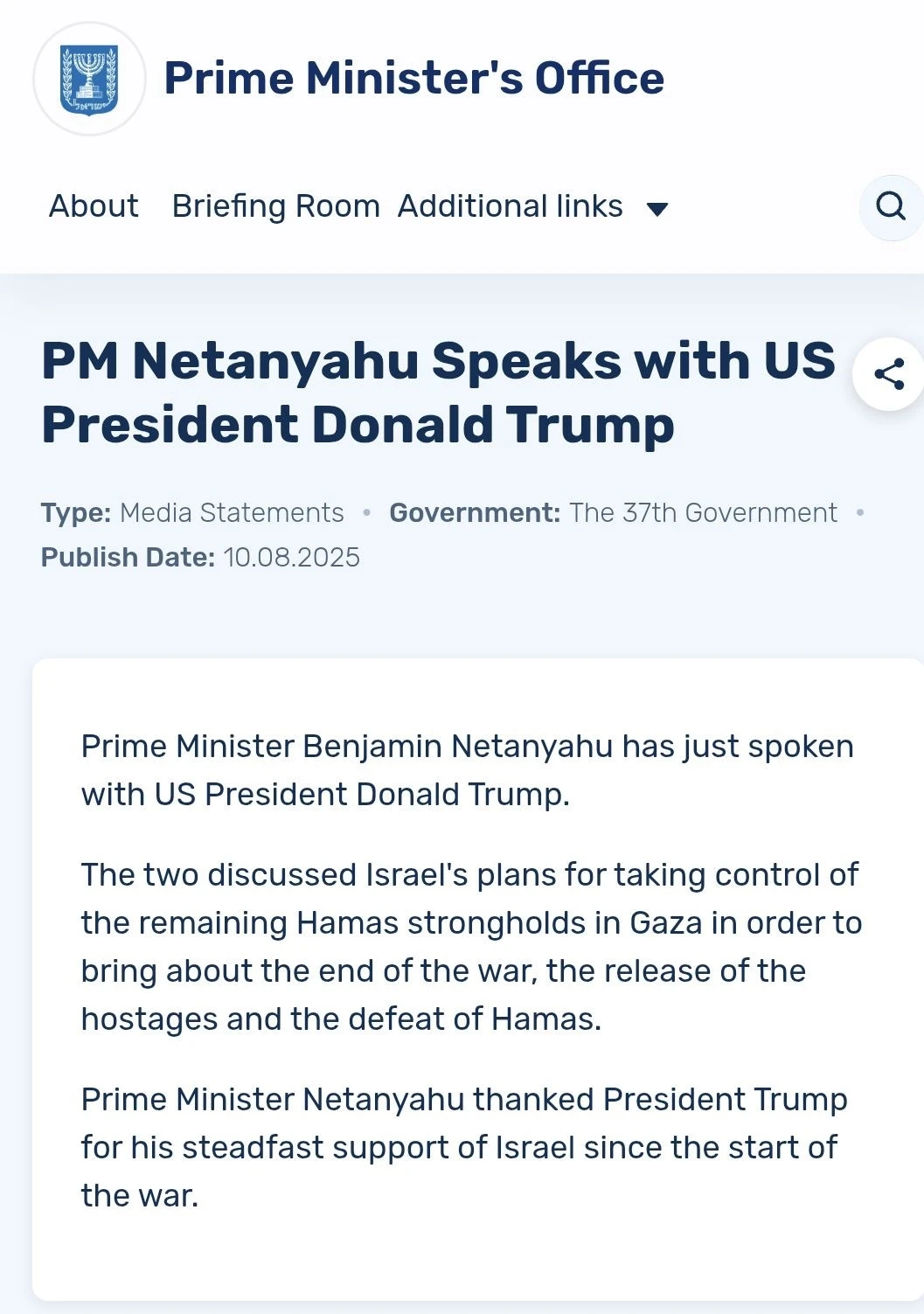 İsrail Başbakanı Binyamin Netanyahu, ABD Başkanı Donald Trump ile telefonda görüştü