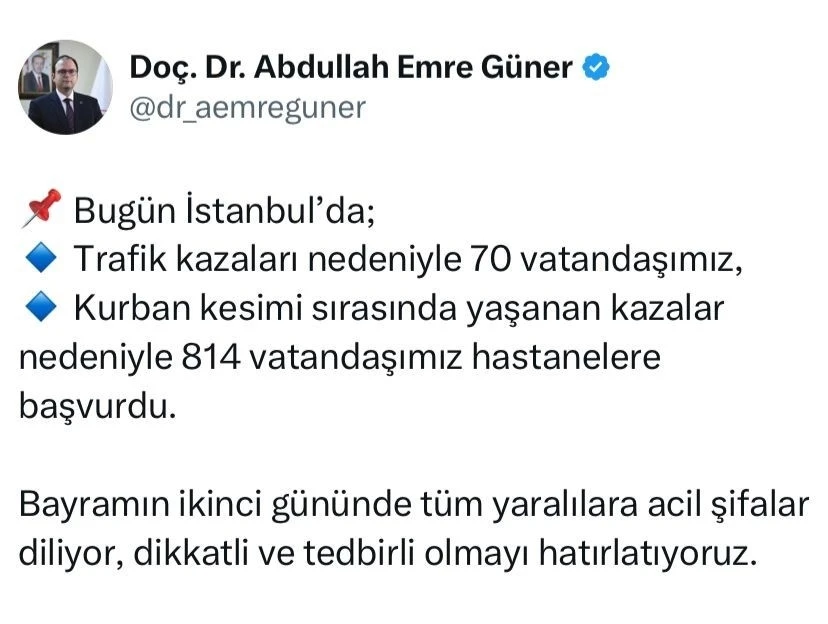 İstanbul’da bayramın ikinci günü bilançosu
