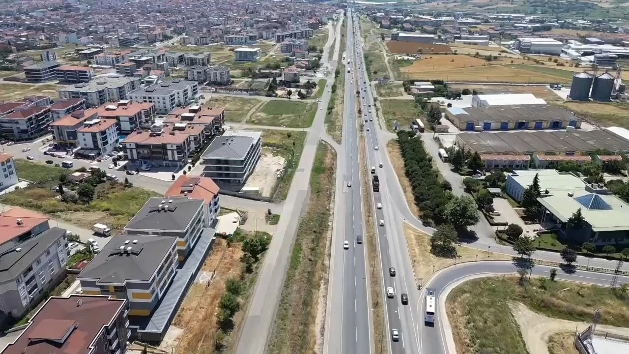 İstanbul-Tekirdağ yolunda bayram yoğunluğu
