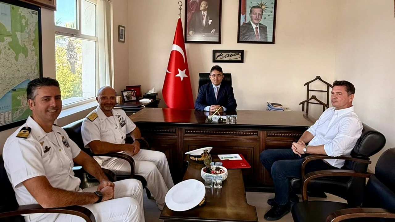 İTALYAN DENİZ KUVVETLERİNDEN KAYMAKAM KAYA’YA ZİYARET