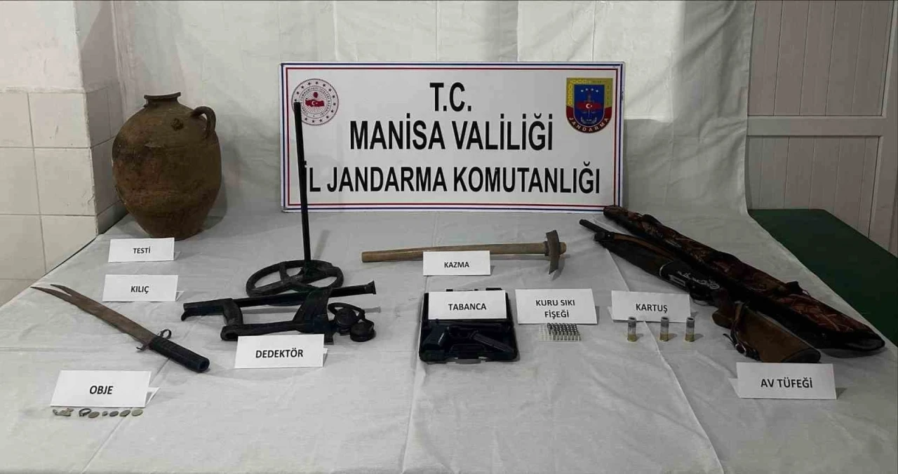 İzinsiz kazıya jandarma operasyonu
