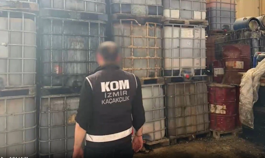 İzmir’de 613 ton kaçak akaryakıt ele geçirildi
