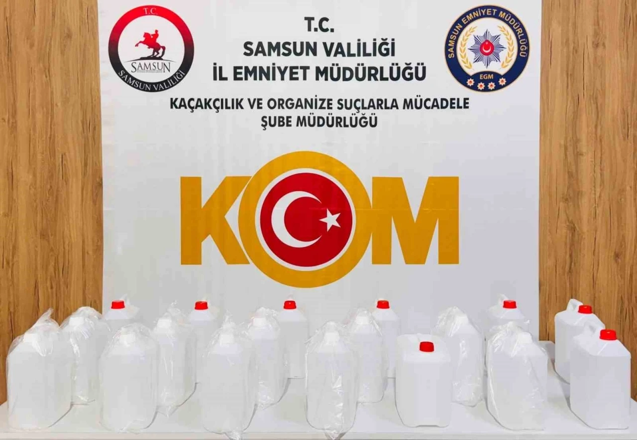 Ka&ccedil;ak alkol operasyonu: 90 litre etil alkol ele ge&ccedil;irildi
