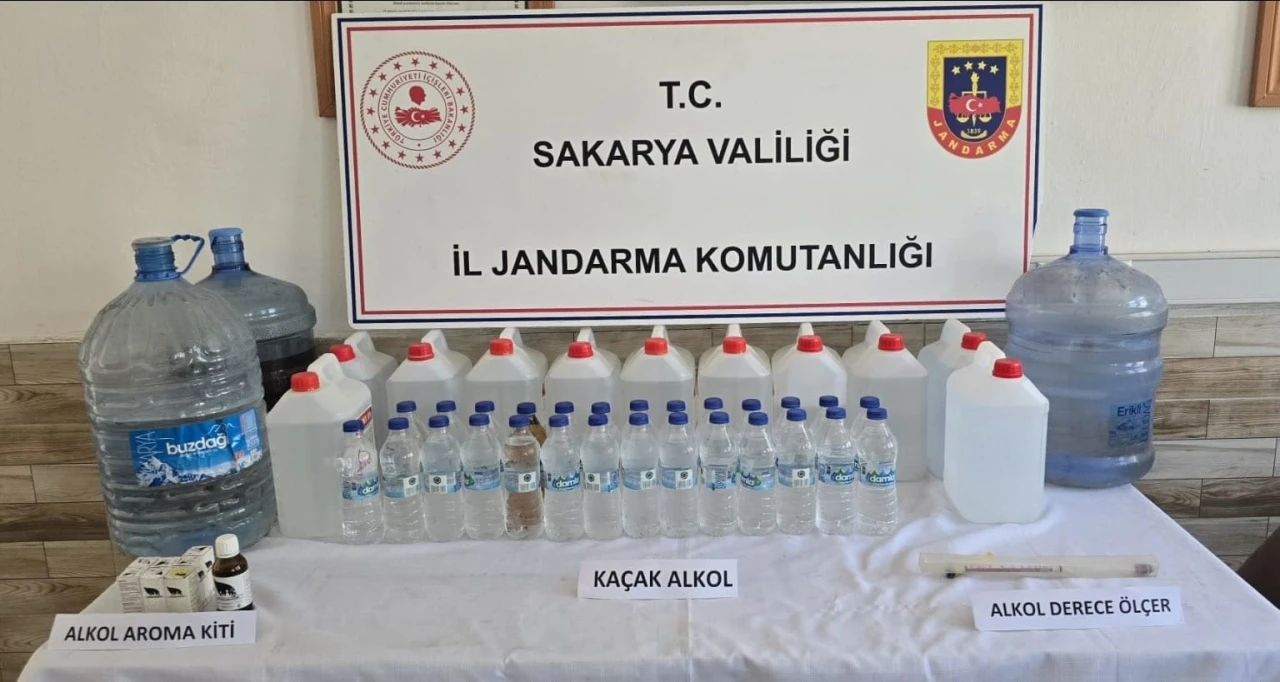Kaçak alkol üretip piyasaya sürecekti jandarmaya yakalandı
