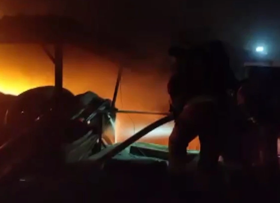 Kahramanmaraş&rsquo;ta iş yeri yangını
