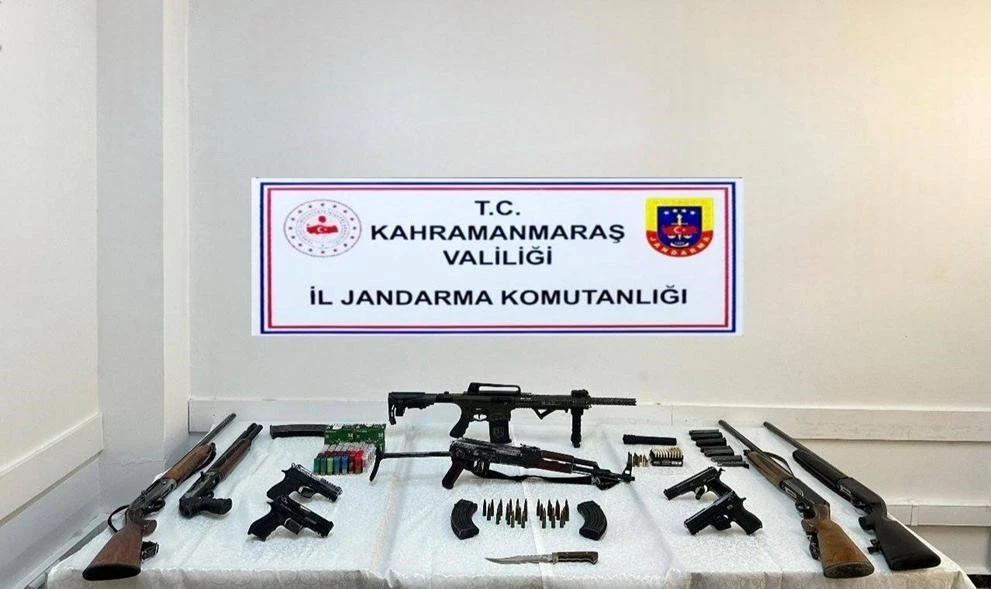 Kahramanmaraş’ta silah kaçakçılarına baskın: 2 tutuklama