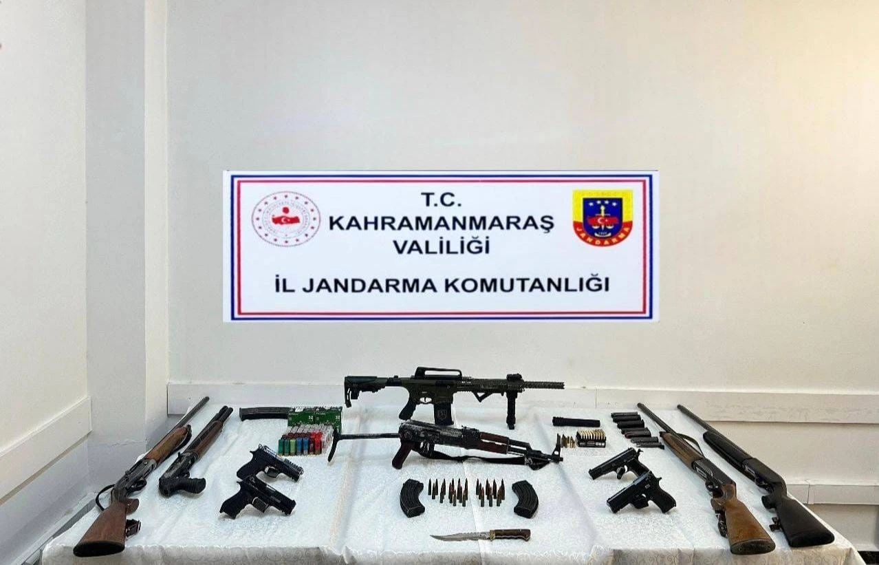 Kahramanmaraş’ta silah ve mühimmat ele geçirildi: 2 kişi tutuklandı

