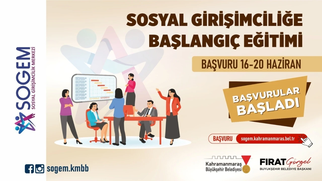 Kahramanmaraş’ta Sosyal Girişimciliğe Başlangıç Eğitimi
