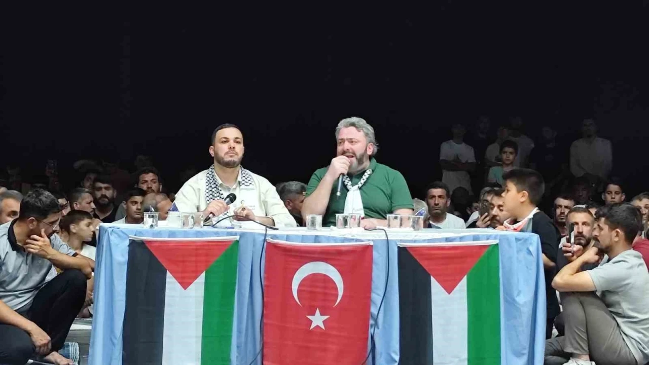 Kahta’daki Gazze Direnişimiz konferansına yoğun ilgi
