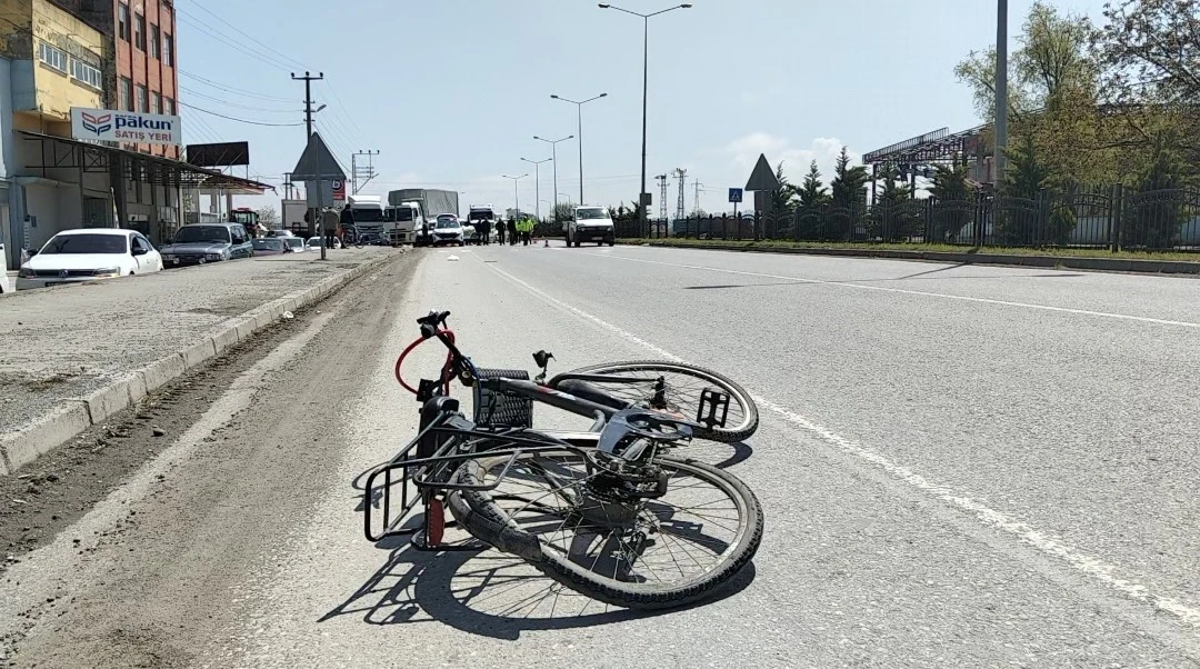 Kamyonetin çarptığı bisikletli ağır yaralandı
