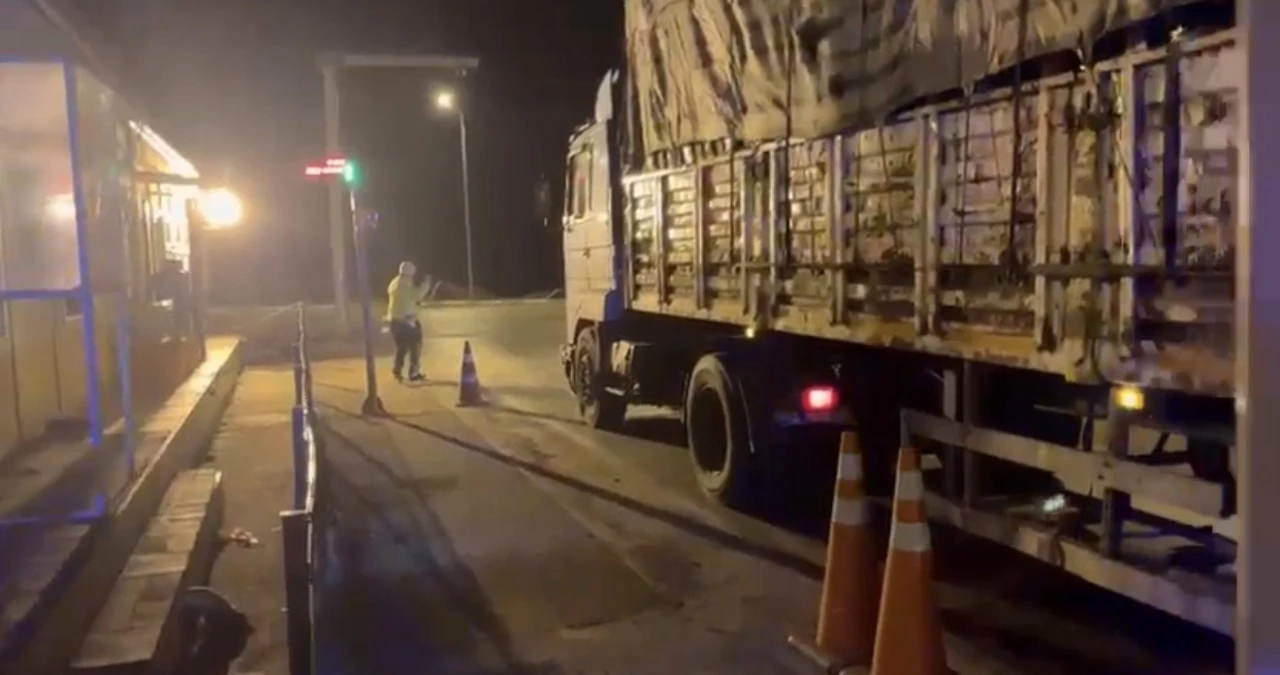 Kantara girmeyen tırlara 849 bin 679 TL ceza
