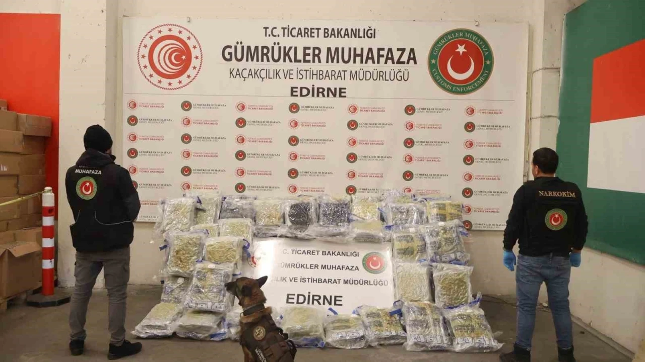Kapıkule&rsquo;de 144 kilo esrar ele ge&ccedil;irildi
