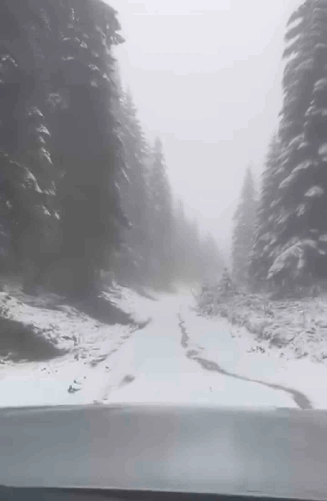 Karabük’ün yüksek kesimlerinde kar yağışı devam ediyor
