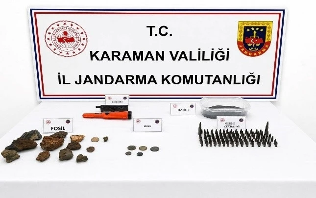 Karaman&rsquo;da tarihi eserler ele ge&ccedil;irildi: 6 tutuklama
