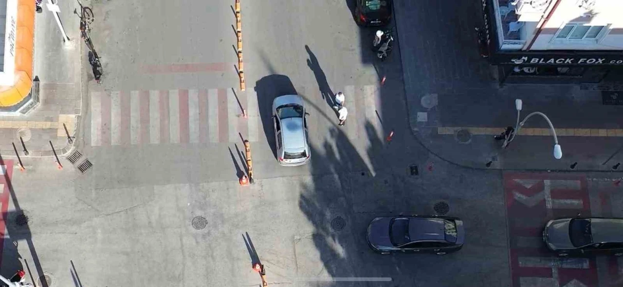 Karaman’da yayalara yol vermeyen sürücüler cezadan kaçamadı
