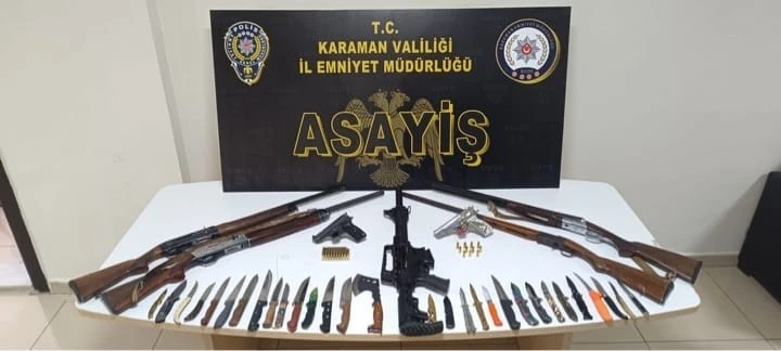Karaman polisin asayiş uygulamaları devam ediyor: 11 tutuklama

