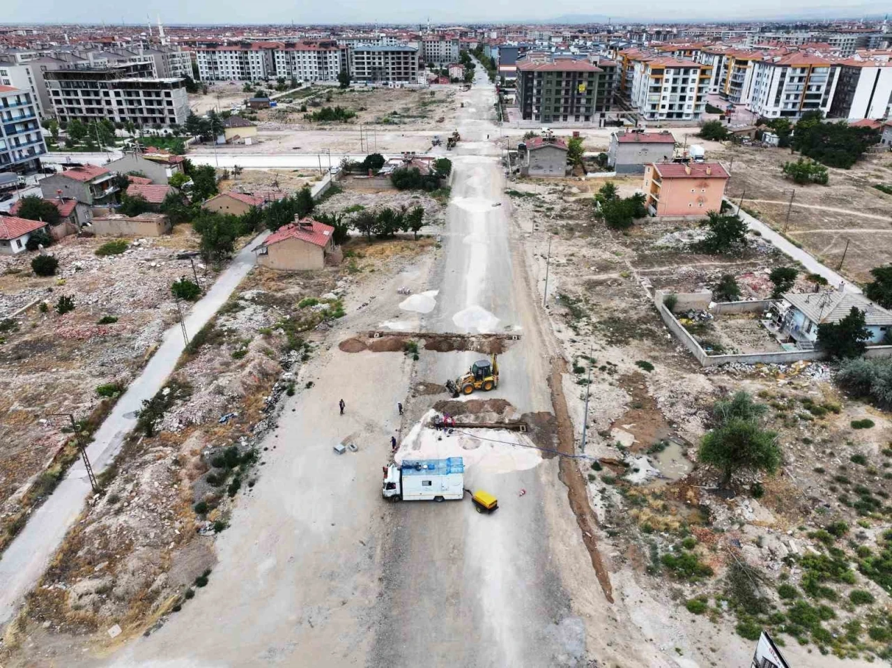 Karatay’da iki cadde birbirine bağlanıyor

