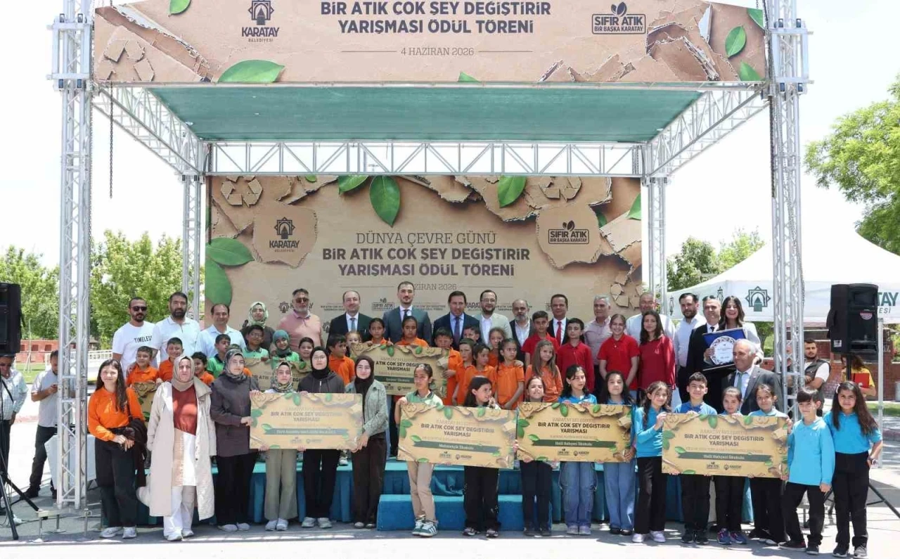 Karatay&rsquo;da "Bir Atık &Ccedil;ok Şey Değiştirir" yarışmasında &ouml;d&uuml;ller sahiplerini buldu
