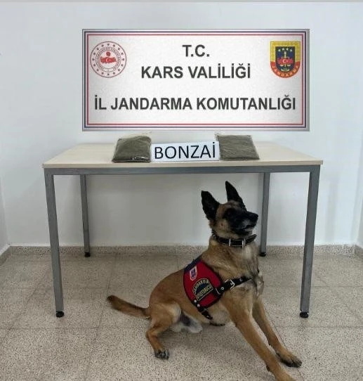 Kars&rsquo;ta yolcu otob&uuml;s&uuml;nde uyuşturucu ele ge&ccedil;irildi
