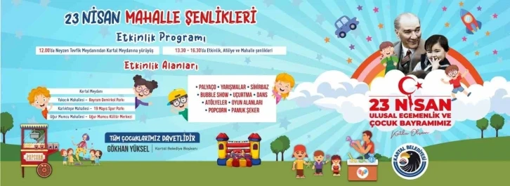 Kartallı Çocuklar 23 Nisan’ı Mahalle Şenlikleriyle kutlayacak
