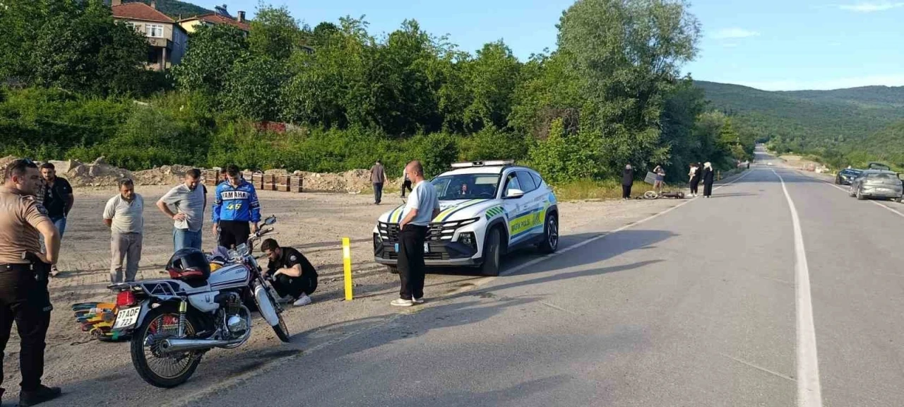 Kastamonu’da çarpışan iki motosikletin sürücüsü yaralandı