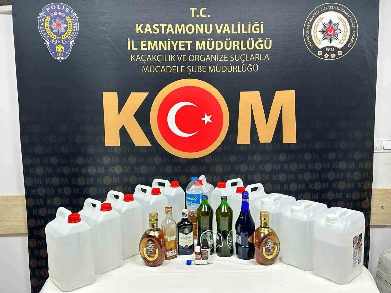 Kastamonu’da kaçak içki operasyonu
