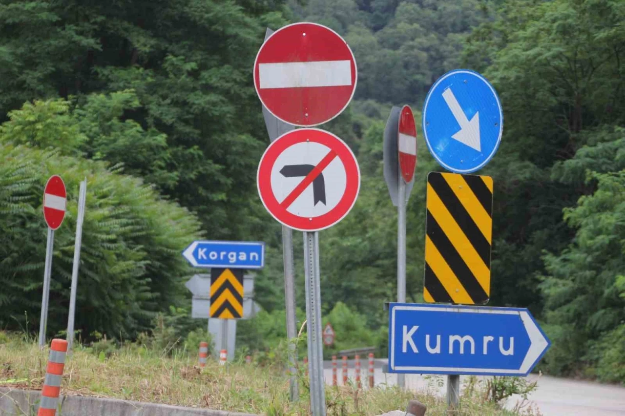 Kavşaktaki 29 tabela s&uuml;r&uuml;c&uuml;lerin kafasını karıştırıyor
