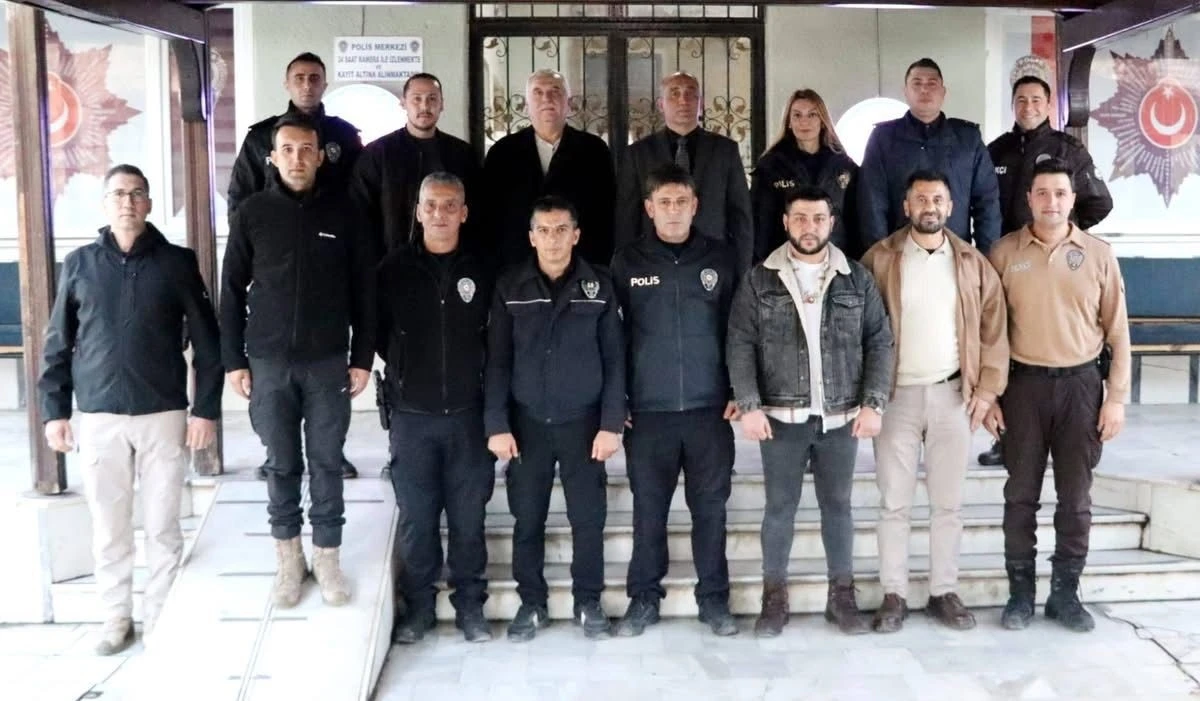 Kaymakam İlhan yeni yılda kolluk kuvvetleri ile bir araya geldi
