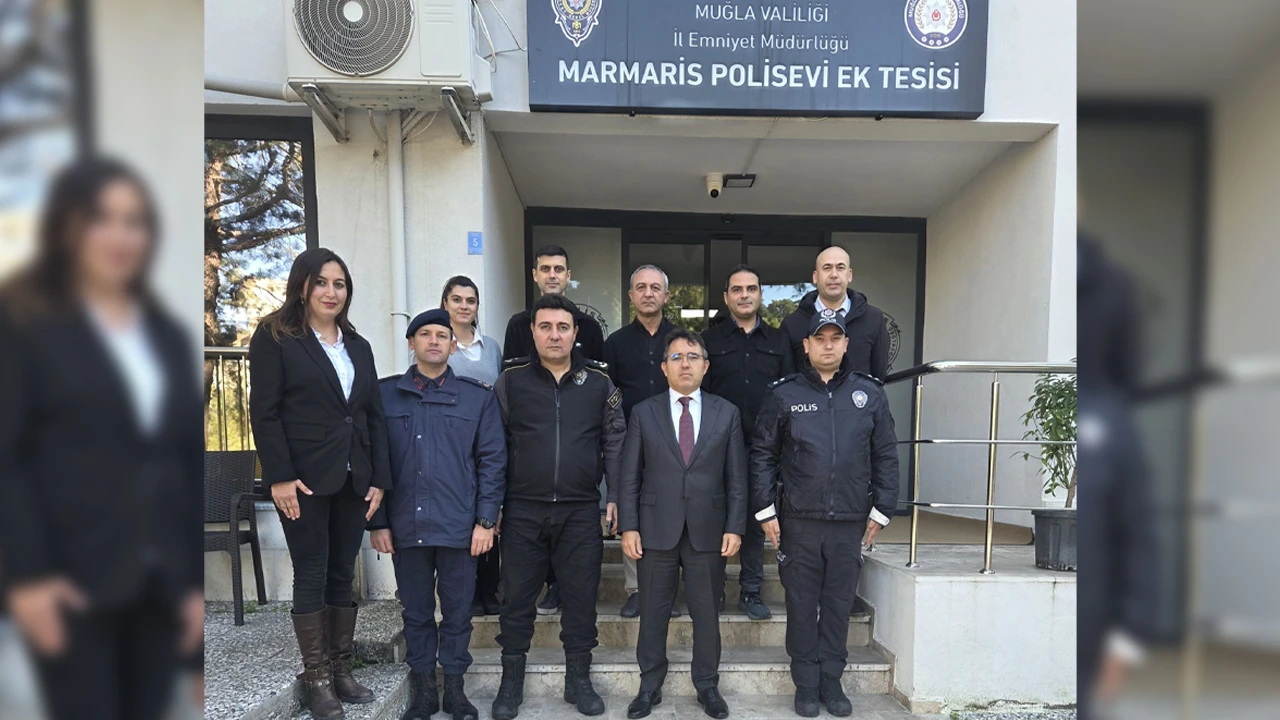 Kaymakam Kaya&rsquo;dan Marmaris Polisevi'ne ziyaret