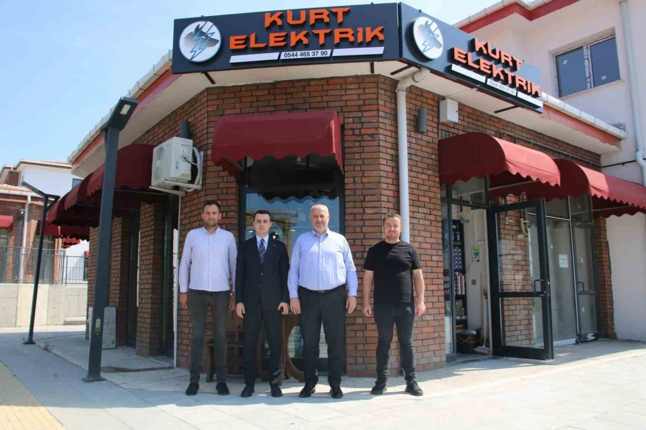 Kaymakam ve Başkandan esnaf ziyareti

