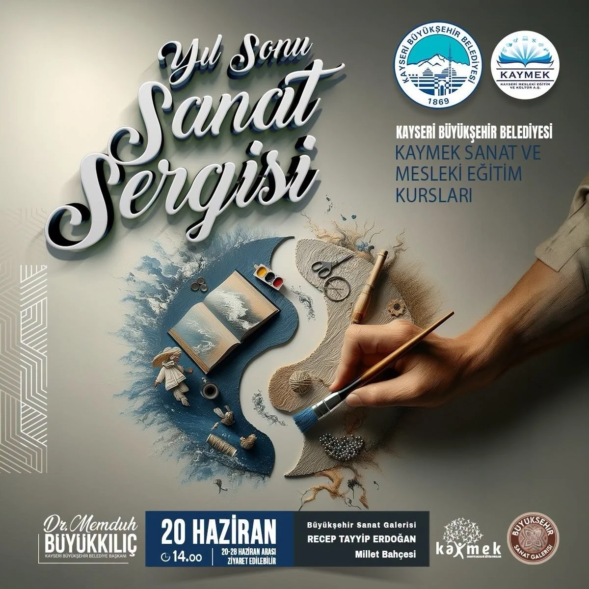 KAYMEK&rsquo;ten bin 200&rsquo;&uuml; aşkın eserden oluşan yıl sonu sergisi
