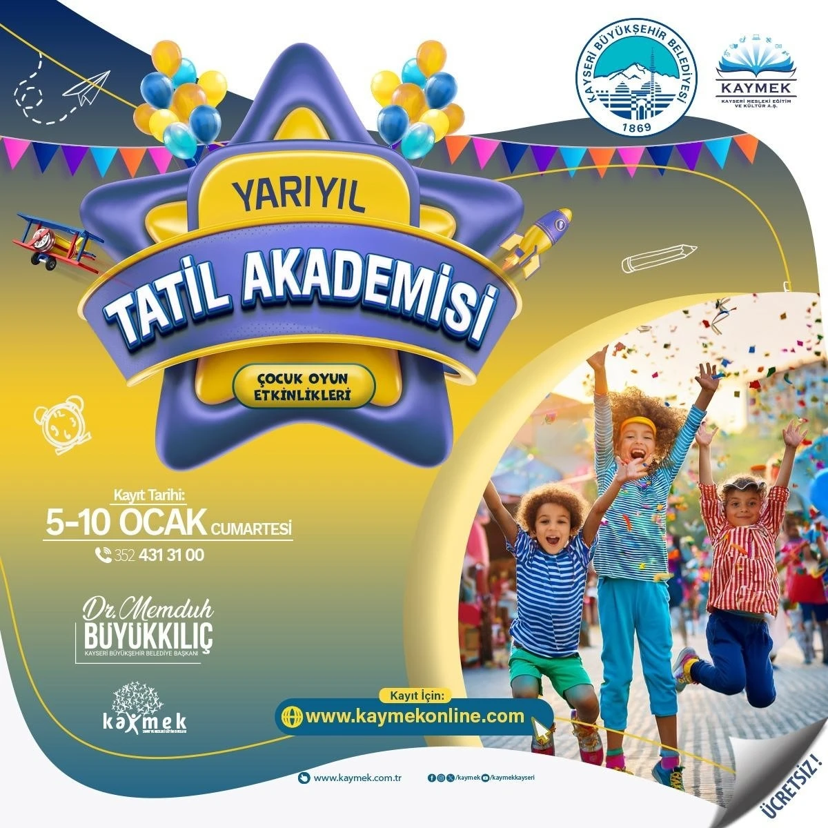 KAYMEK&rsquo;ten yarıyıl tatil akademisi
