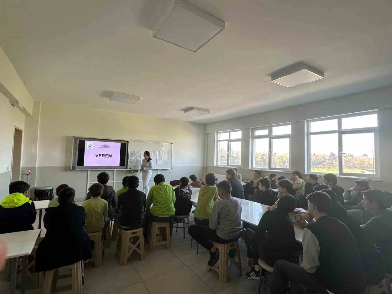 Kaynaşlı&rsquo;da verem farkındalık eğitimi d&uuml;zenlendi
