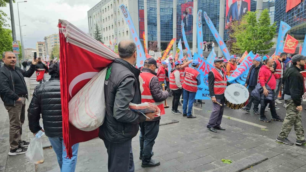 Kayseri’de 1 Mayıs coşkusu
