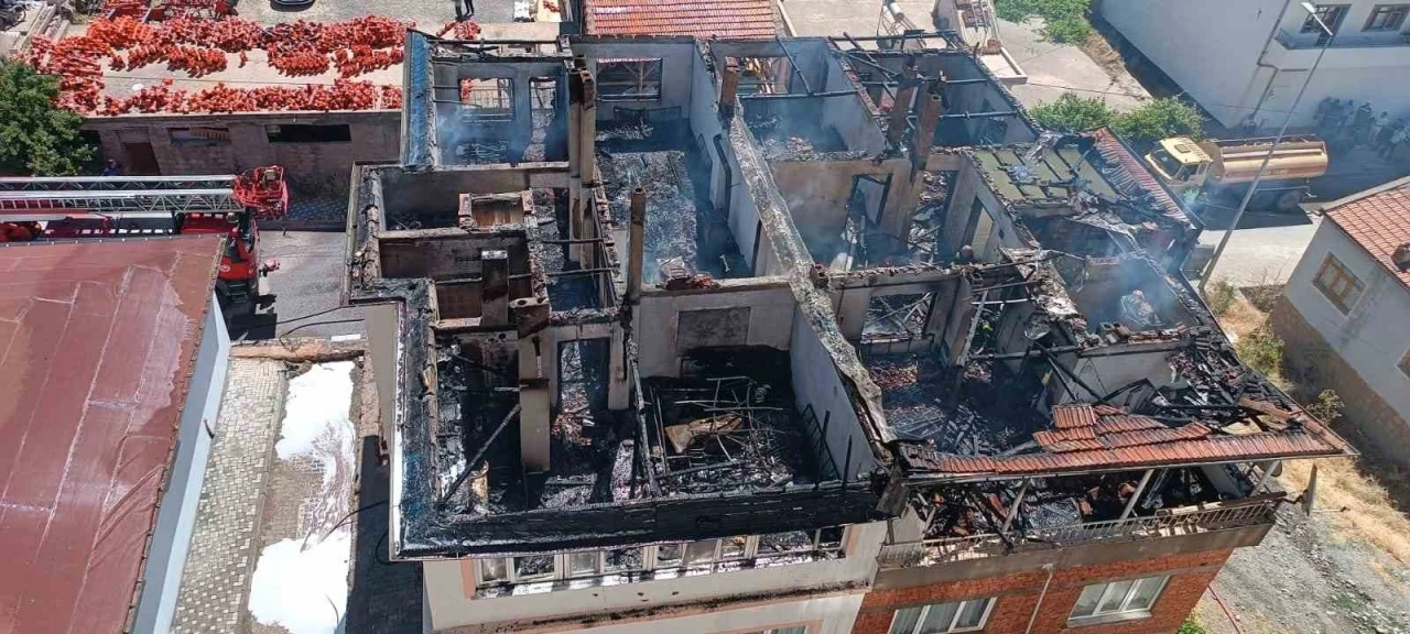 Kayseri’de ev yangını
