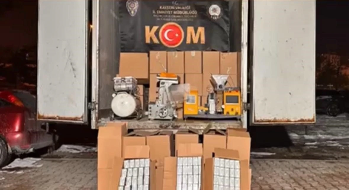 Kayseri&rsquo;de ka&ccedil;ak sigara operasyonu: 1 g&ouml;zaltı
