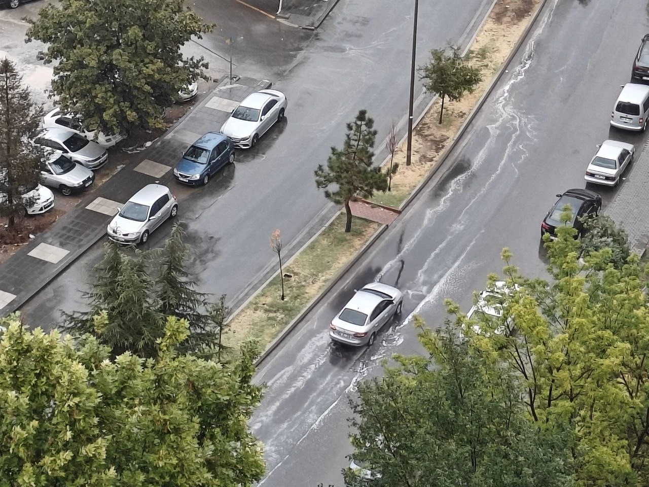 Kayseri’de sağanak yağış etkili oldu
