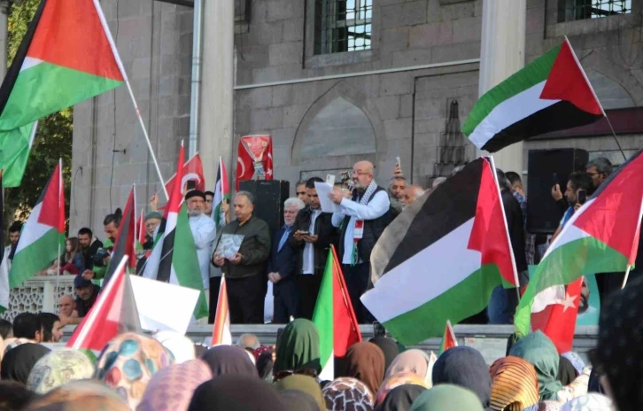 Kayseri&rsquo;den İsrail&rsquo;e tepki, Filistin&rsquo;e dua
